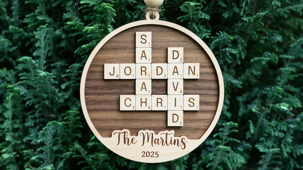 Family Names Crossword Ornament / Sign