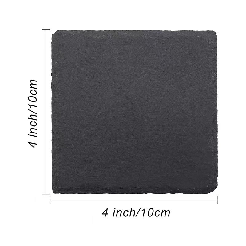 Personalized Slate Coasters Set of 4 | Custom Wedding & Anniversary Gift