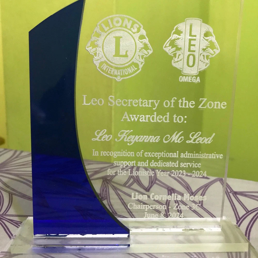 Personalized Wood & Acrylic Layered Award Plaque | Custom Corporate Employee Recognition Gift