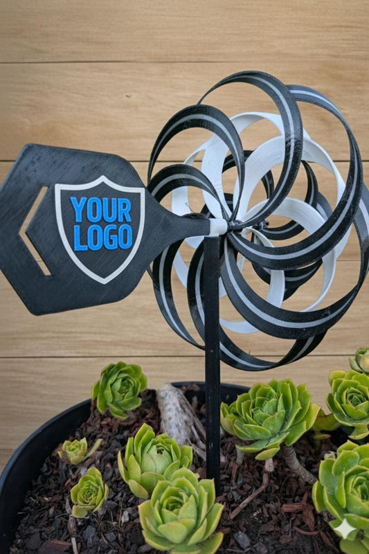 Customizable Soccer Pinwheel Decor | Personalized Team Color Yard Art & Logo Design | Sports Fan Gift Idea | Vibrant Tailgate Fan Decor