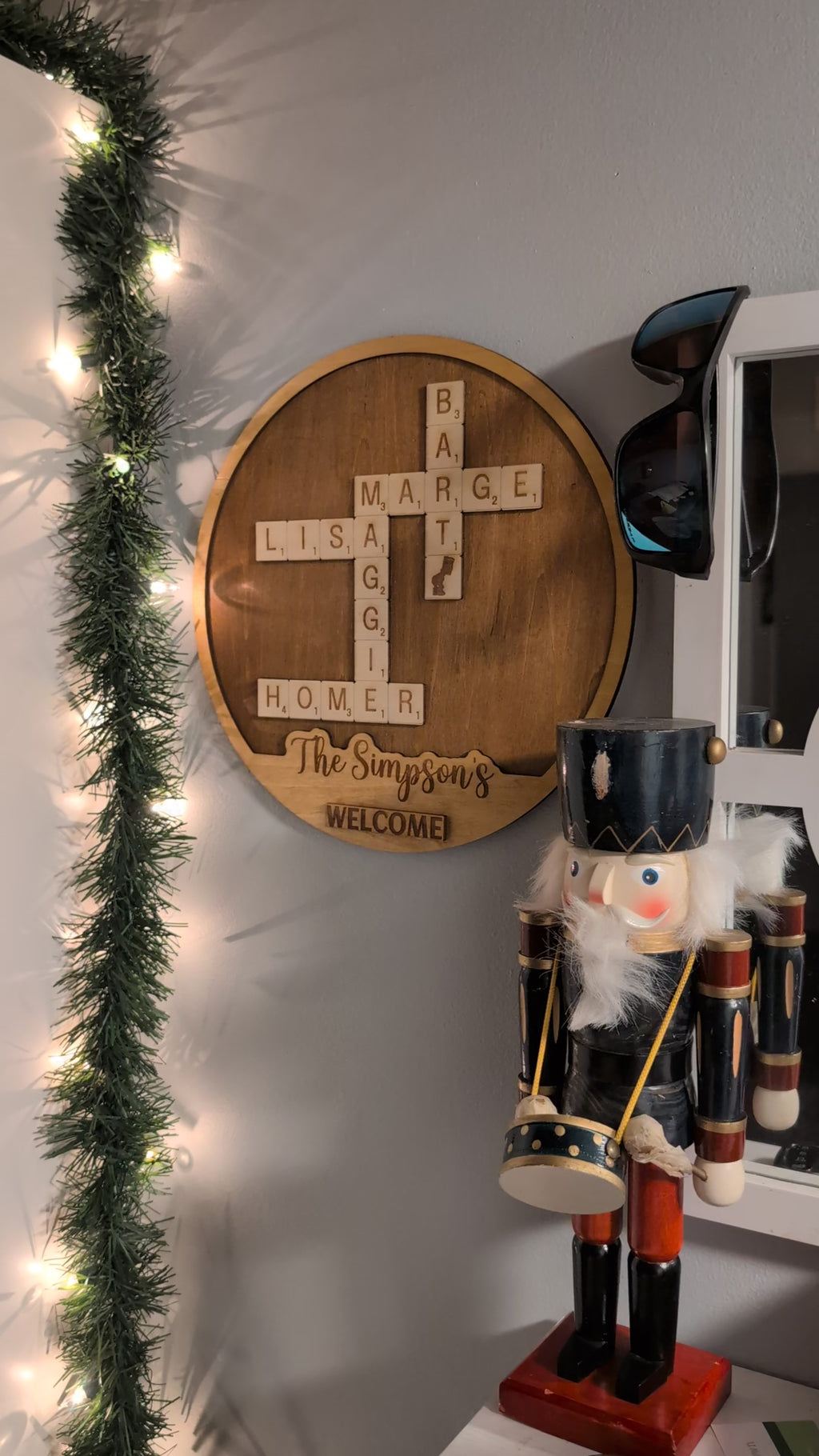 Family Names Crossword Ornament / Sign